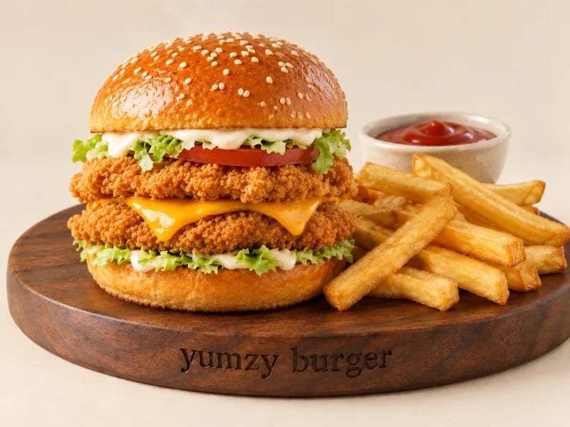 Double Chicken Burger
